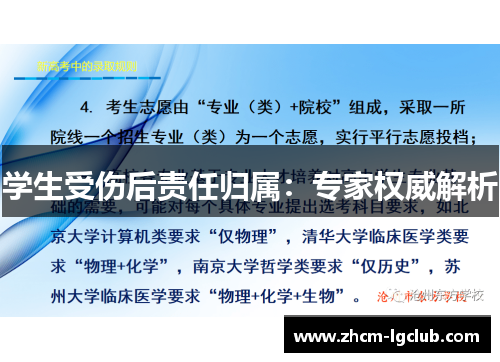 学生受伤后责任归属:专家权威解析