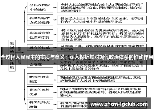 全过程人民民主的实质与意义:深入探析其对现代政治体系的推动作用