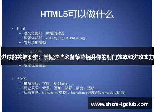 进球的关键要素：掌握这些必备策略提升你的射门效率和进攻实力